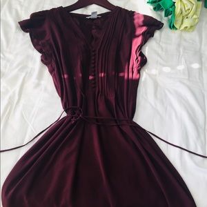 *3 for $12* Purple Zara dress with flutter sleeves